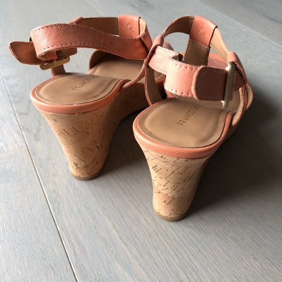 Franco Sarto Peach Wedges - Picture 3 of 4
